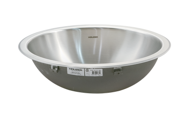 Houzer Opus 16 inch Stainless Steel Drop-in Topmount Round Bowl Bathroom Sink without Overflow, Nested 40-Pack